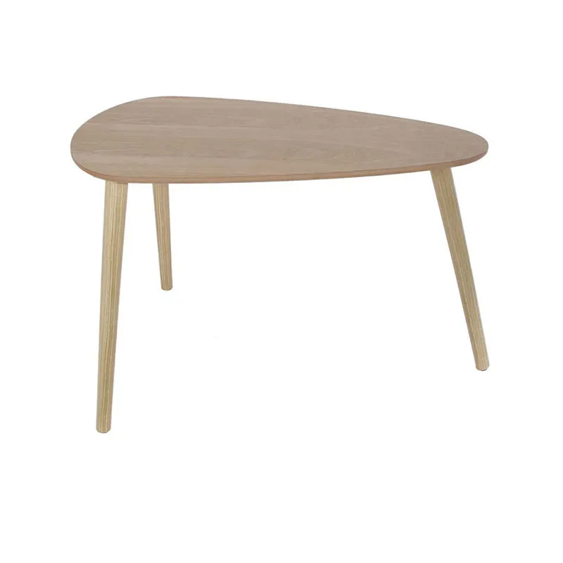 2 Tables gigognes Galet Bois Beige - 40/45cm-4