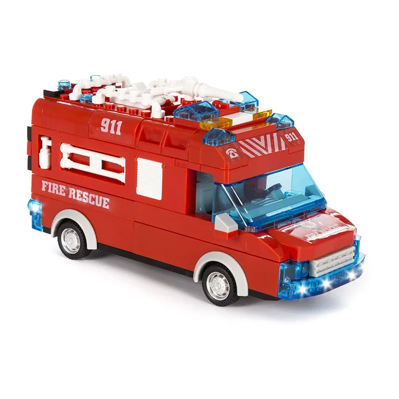 Jouet à construire camion de pompier 70pcs - 36m+-0