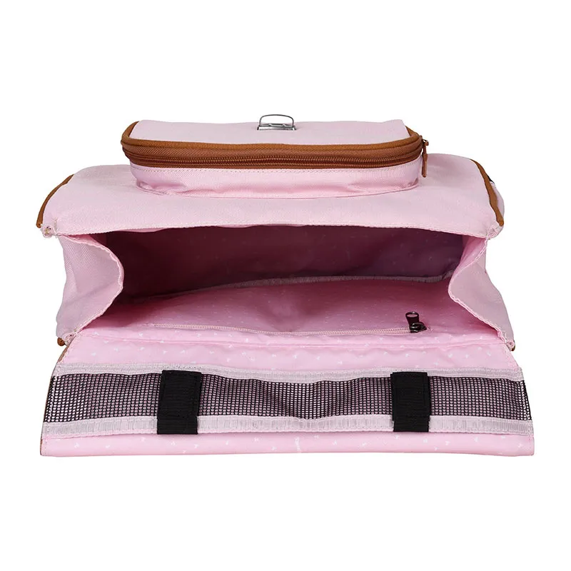 Cartable 38cm Griottes INCONT - Rose-5