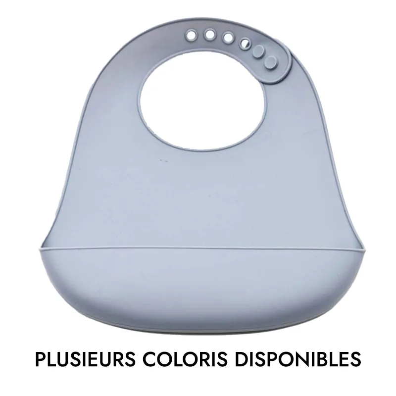 2 Bavoirs silicone avec récupérateur-4