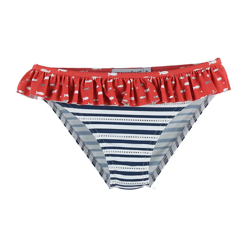 Maillot de bain 2pcs. Marin - Rouge/Blanc/Noir-1