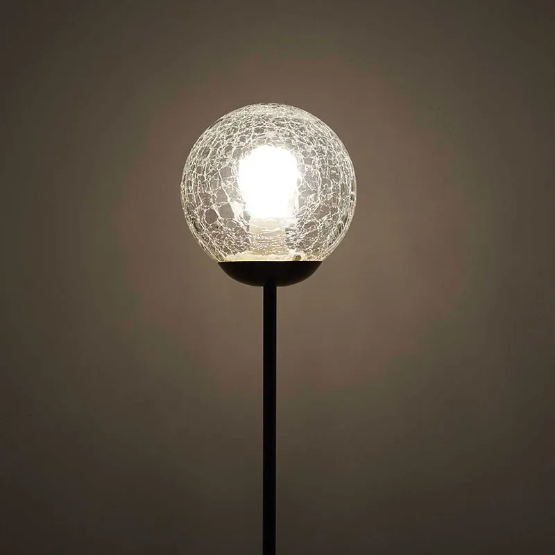 Lampadaire Rétro Verre ciselé - 20x139cm-4