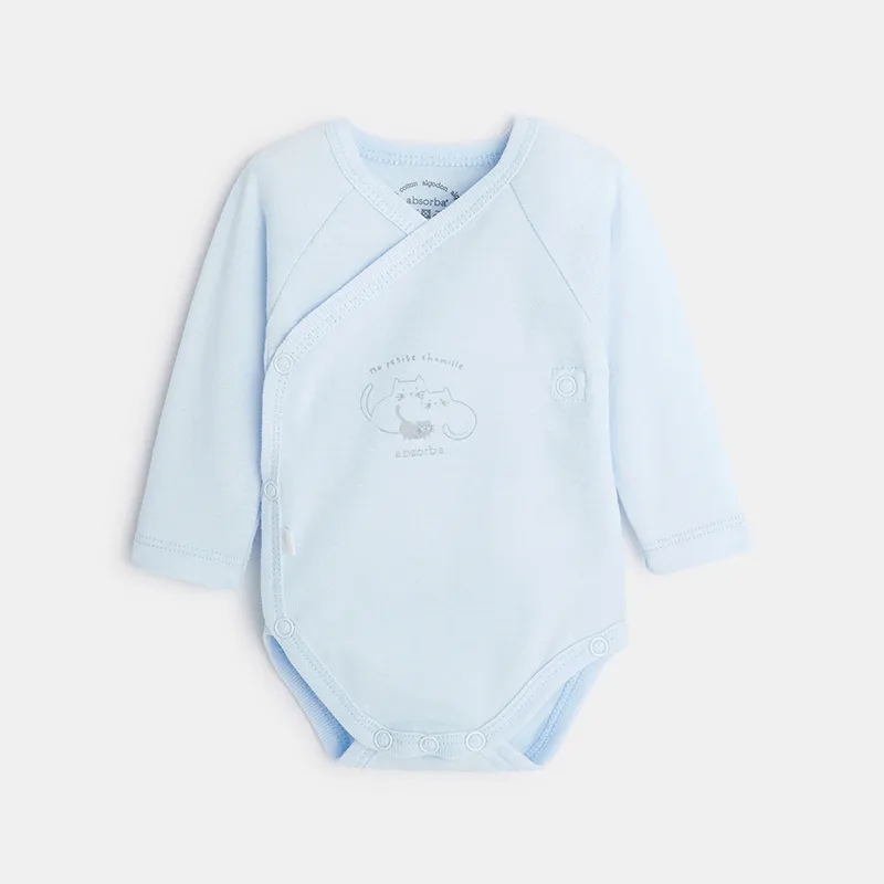 Trousseau de naissance Coton BIO Mixte - Bleu ciel-2