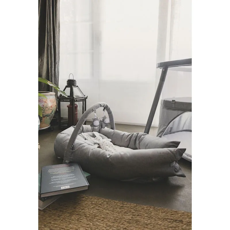 Coussin cocon - Gris-6