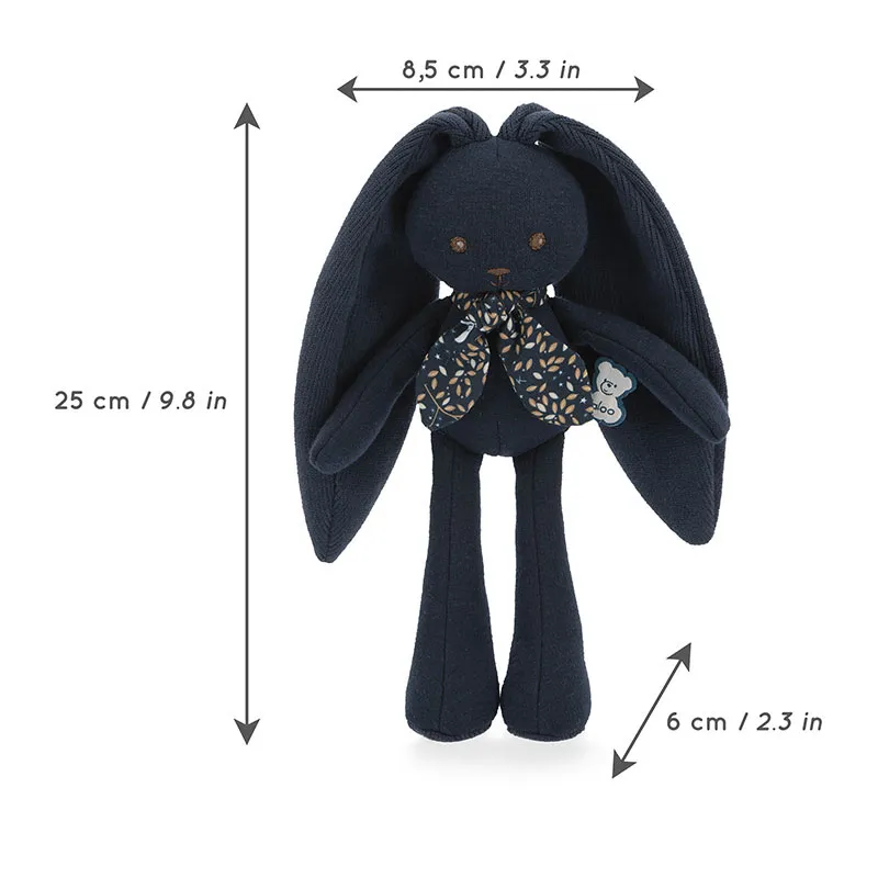 Peluche Lapin Bleu nuit 25cm - 0m+-3