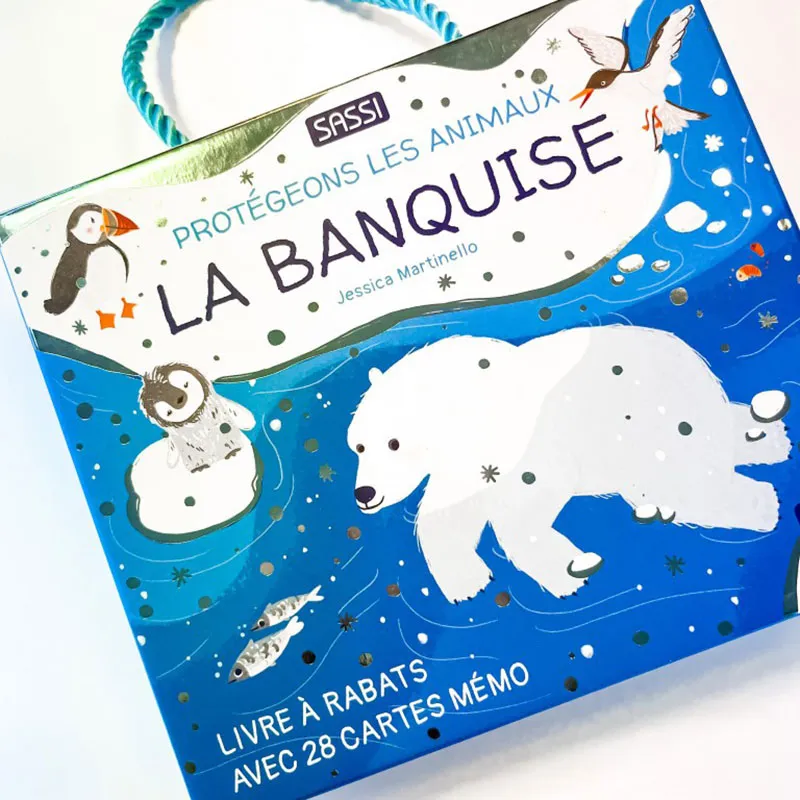 Mémo + livre Protégeons les animaux La banquise - 4+-6