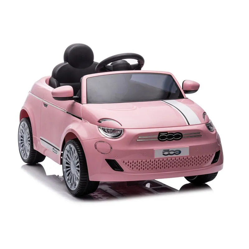 Voiture à batterie Fiat 500e Rose - 36m+-2