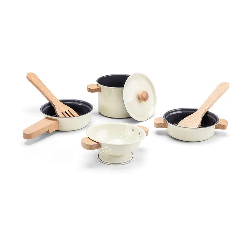 Batterie de cuisine 7pcs Métal Blanc - 24m+-2