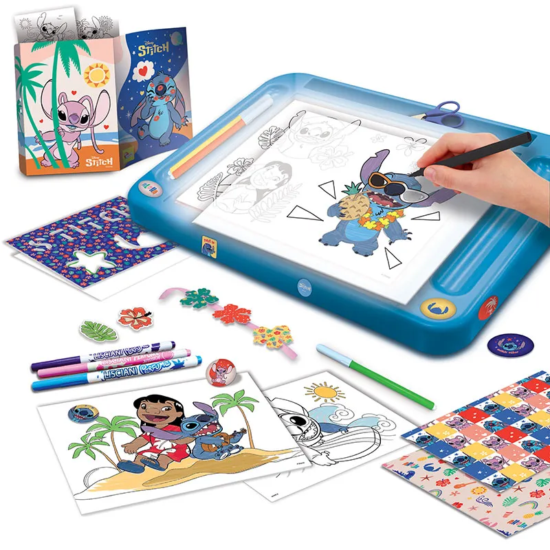 École de dessin avec table lumineuse Stitch - 5+-1