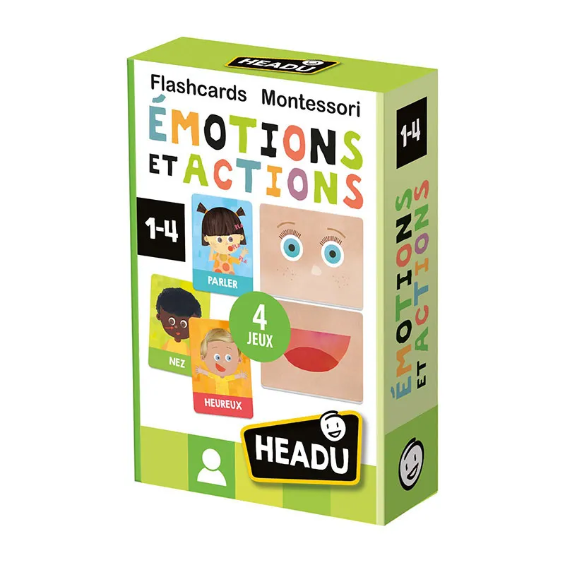 Cartes à associer Montessori Émotions & Actions 36pcs - 12m+-0