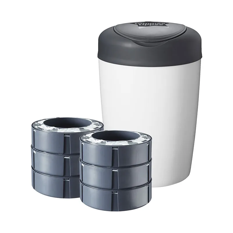 Starter Pack Simplee Poubelle + 6 Recharges - Gris-0