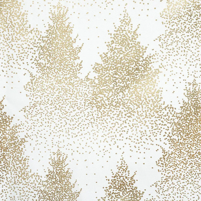 Nappe Sapins Blanc/Doré - 360x140cm-1
