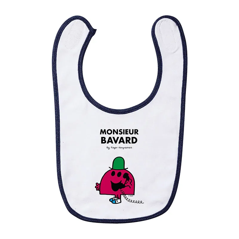 Bavoir Monsieur bavard - Bleu-0