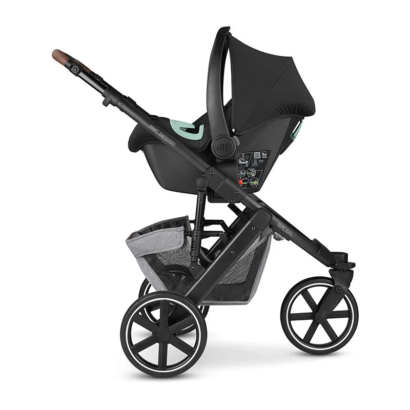 Trio Poussette Salsa 3 tin + Siège-auto Cosy Tulip + Nacelle Gris - 0m+-16
