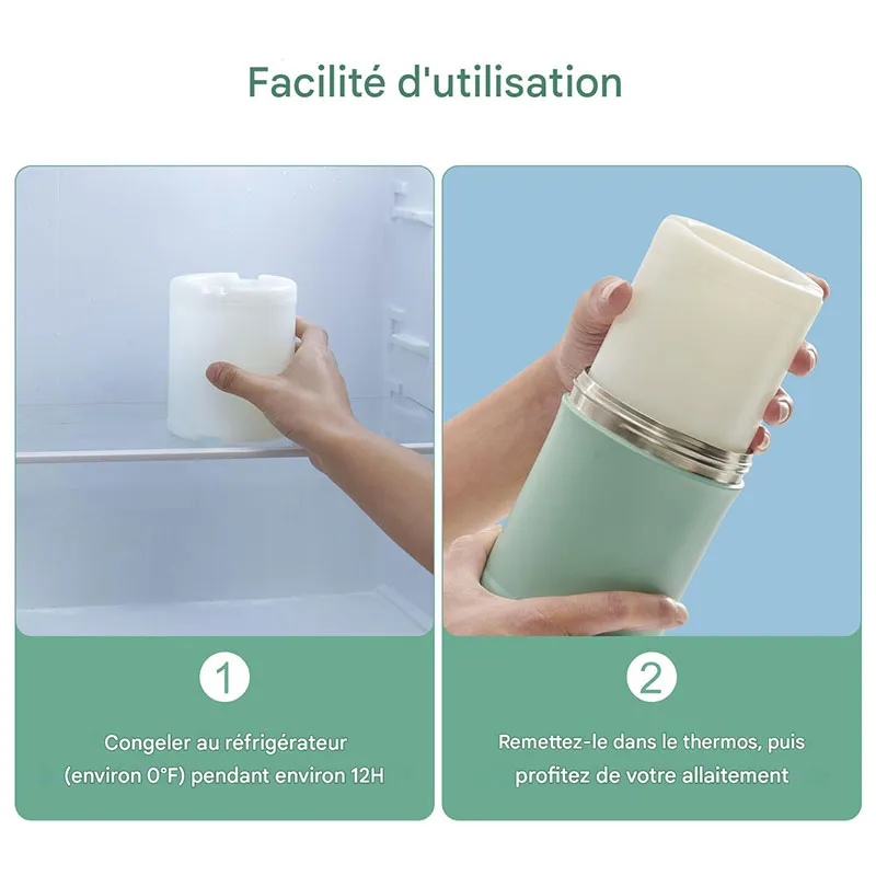 Refroidisseur lait maternel portable - Vert-10