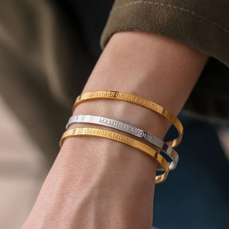 Bracelet Maman d'amour - Argent-2