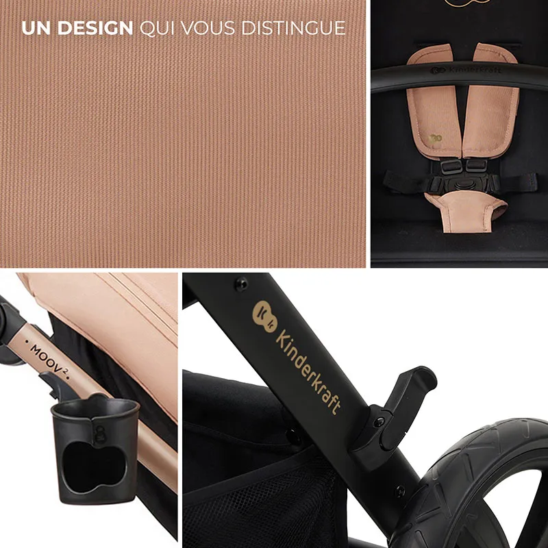 Poussette Moov 2 Air 4en1 Beige rosé - 0m+-19
