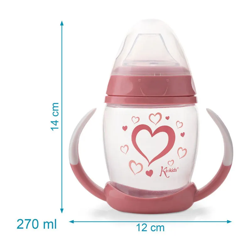 Tasse d'apprentissage à poignées Rose - 6m+-2