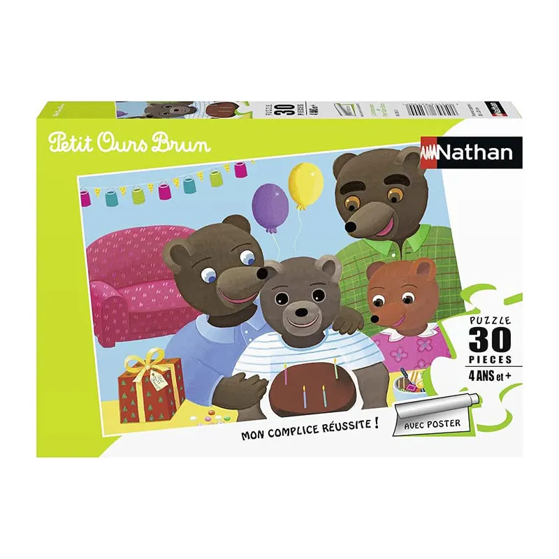 Puzzle 30pcs L'anniversaire de Petit Ours Brun - 4+-0