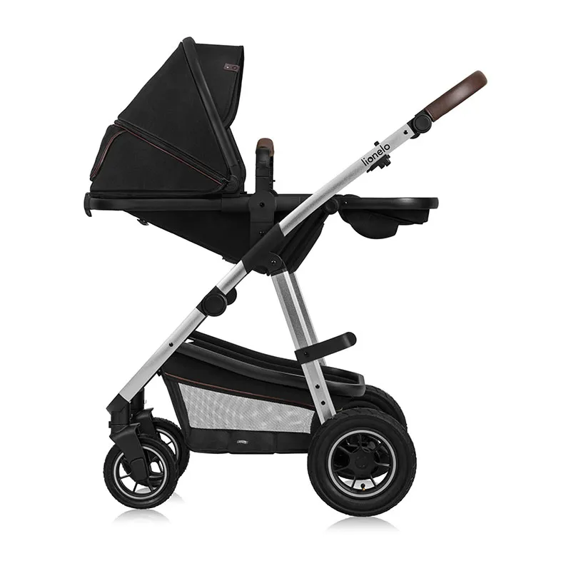 Duo Poussette Amber + Nacelle Black Silver - 0m+-17