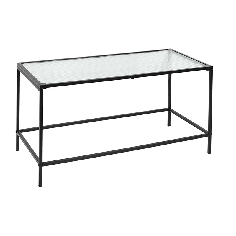 Table basse Rosa Verre Texture - 80x40x40cm-0
