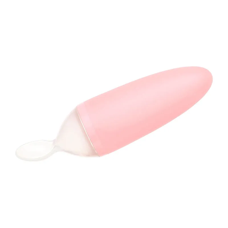 Cuillère distributrice d'aliments Squirt Rose - 4m+-0
