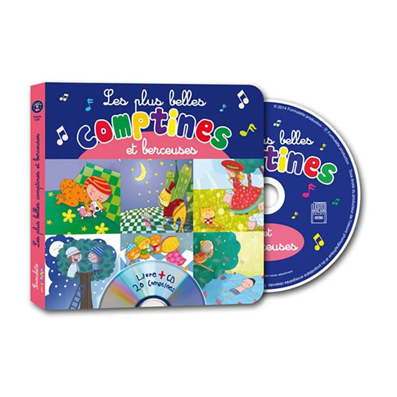 Livre-CD Les plus belles comptines et berceuses - 0m+ - MA PETITE BIBLIOTEHQUE-0