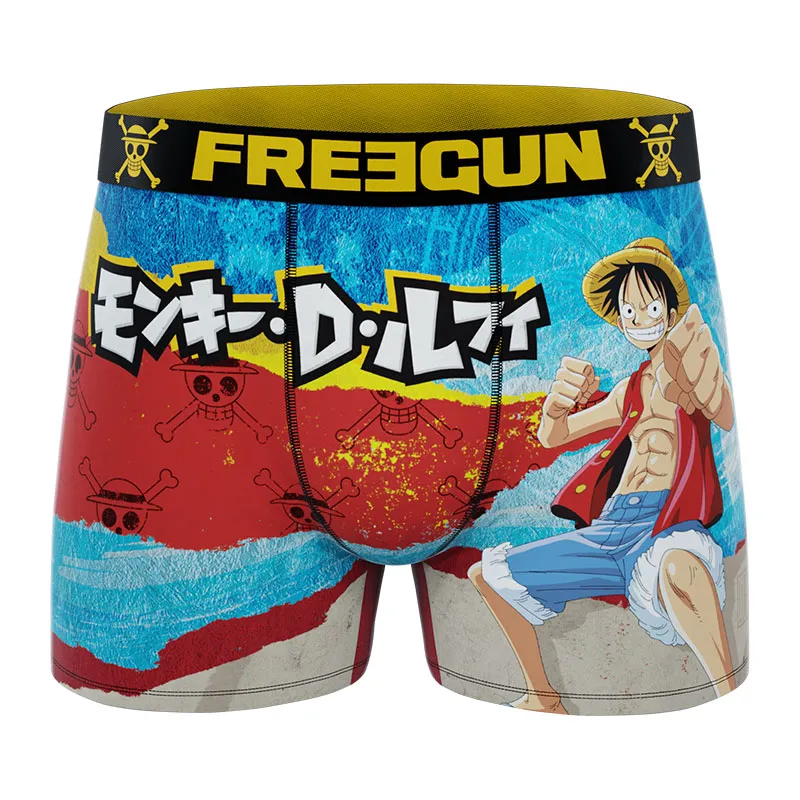 4 Boxers Garçon One Piece - Vert/Violet/Orange/Noir/Rouge-8