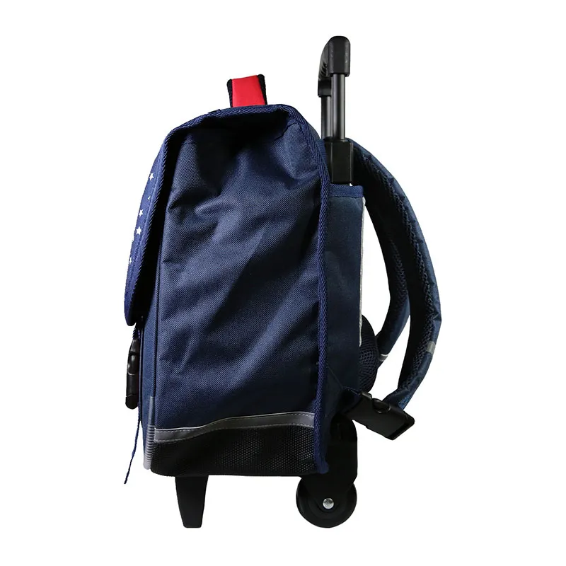 Cartable à roulettes Phileas USA Bleu - 38x34cm-2