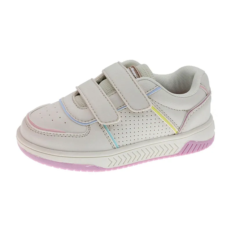 Baskets à double scratch Enfant Fille Romy - Beige-0