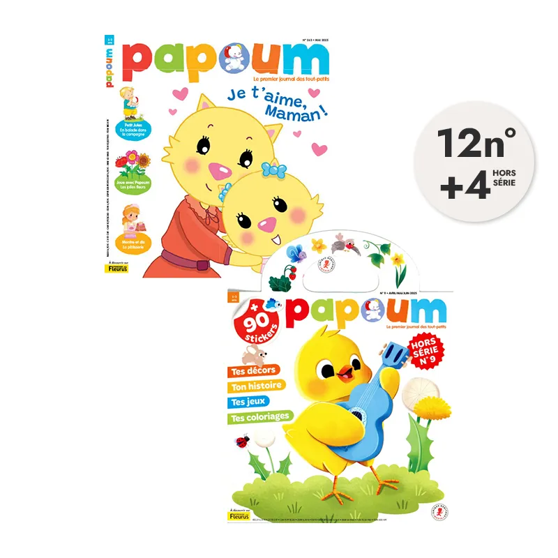 Abo.1an Papoum + 4 HS 16n°- 1-3+-0