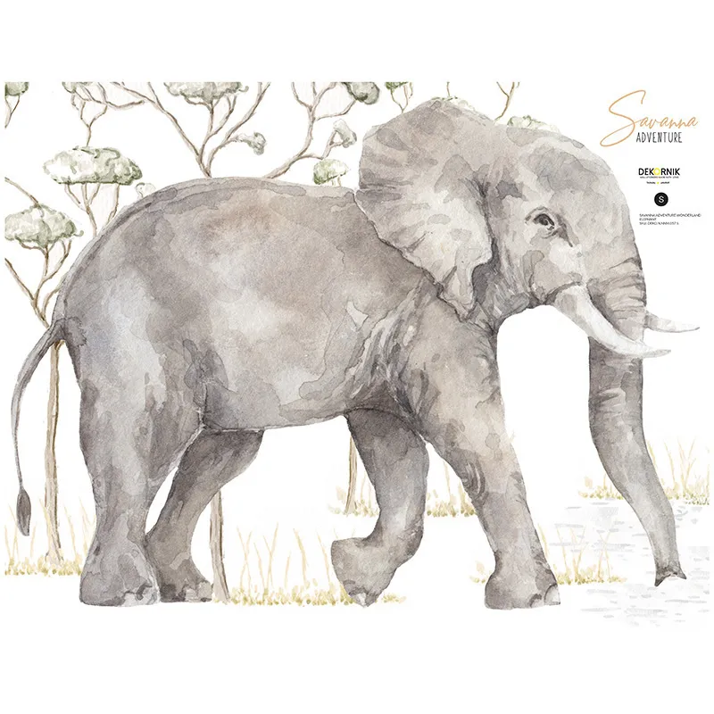 Stickers - Eléphant Gris-1