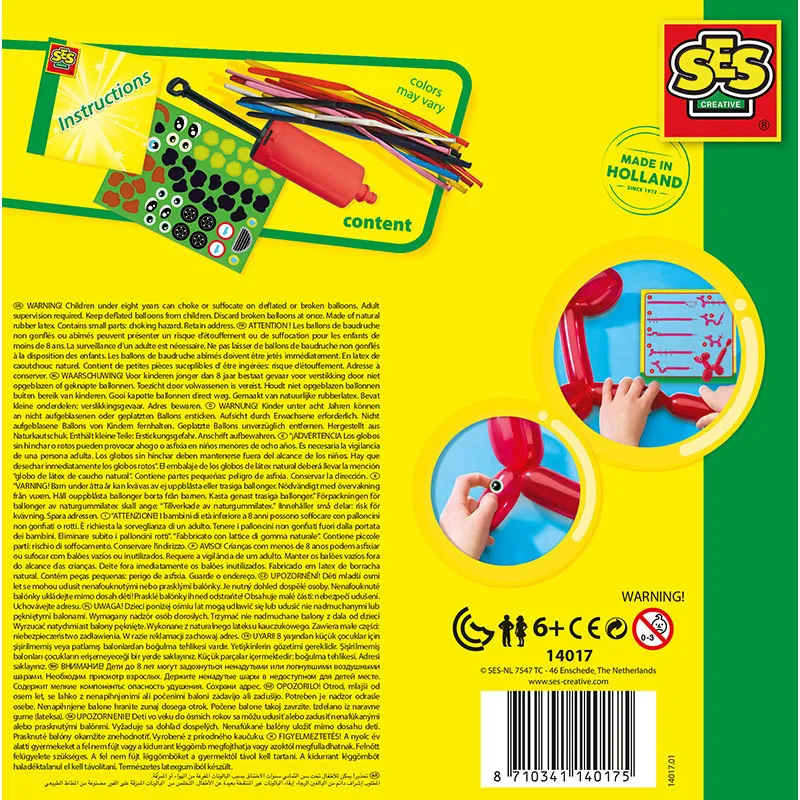 Kit créa. Ballons à modeler - 6+-4