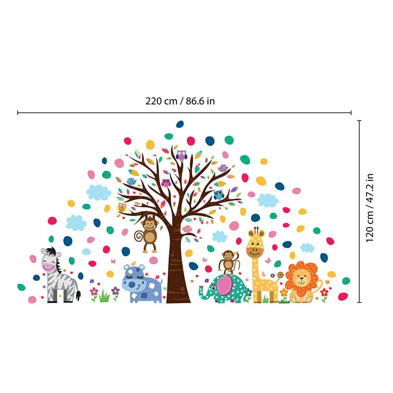 Stickers - Zoo heureux et petits pois-2