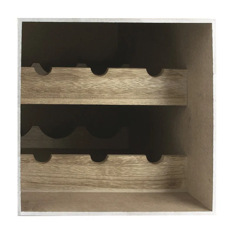 Cave à vin Bois 6 bouteilles Aléat. - 30x33,5cm-5