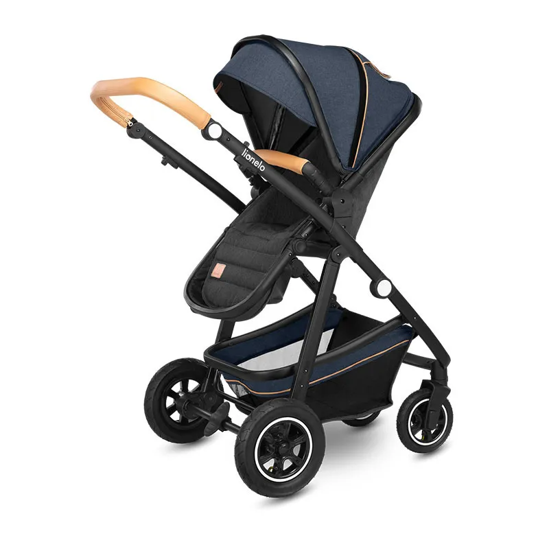Trio Poussette Amber + Nacelle + Cosy Gr.0+ Bleu Navy - 0m+-8