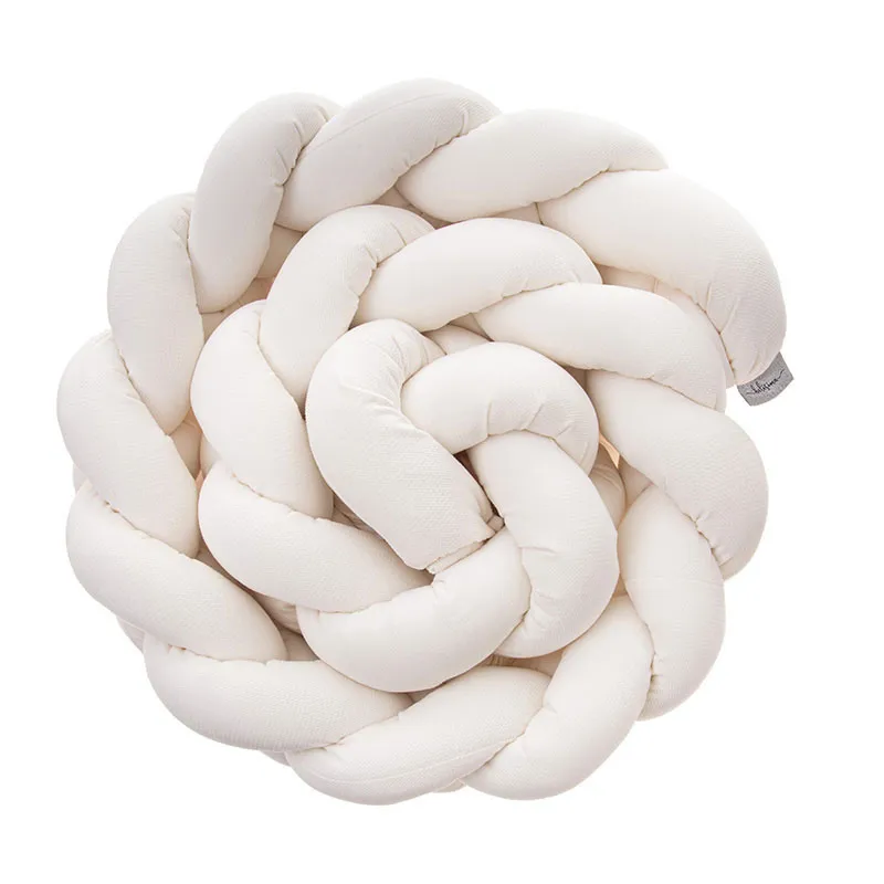 Tour de lit tressé velours Ecru - 230cm-0