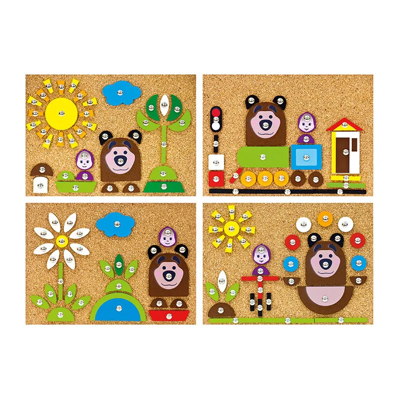 Jeu de clous Masha & Michka 206pcs - 36m+-1