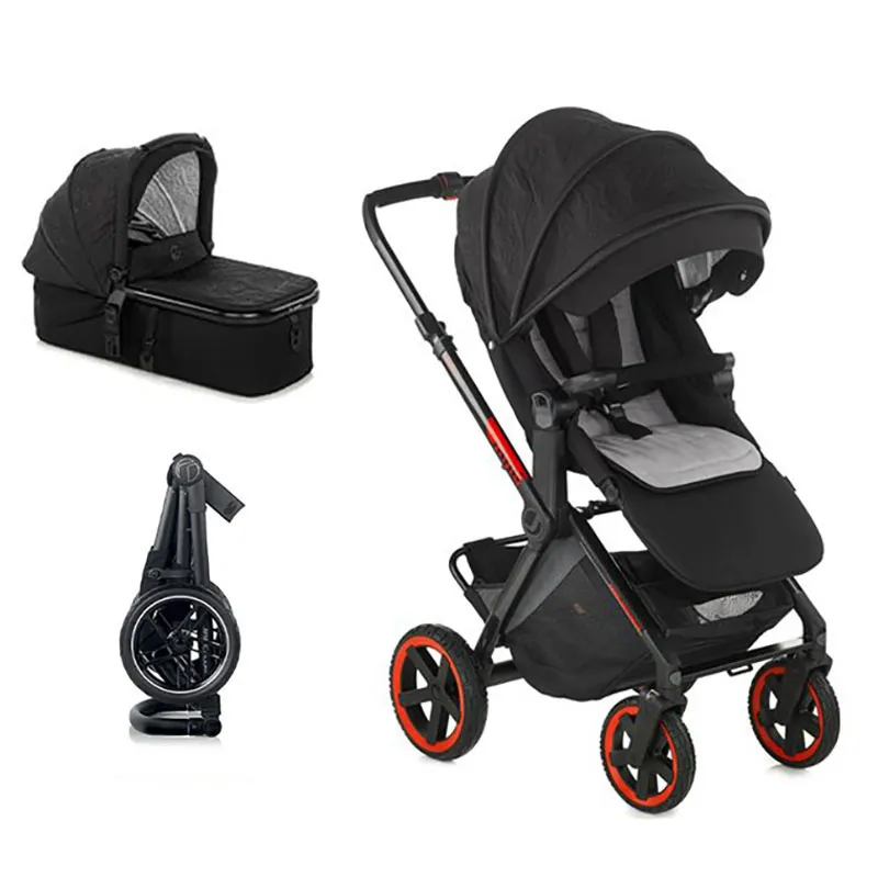Duo Poussette Crosslight Pro Carbon Edition Limitée + Nacelle Micro Pro 2- 0m+-0