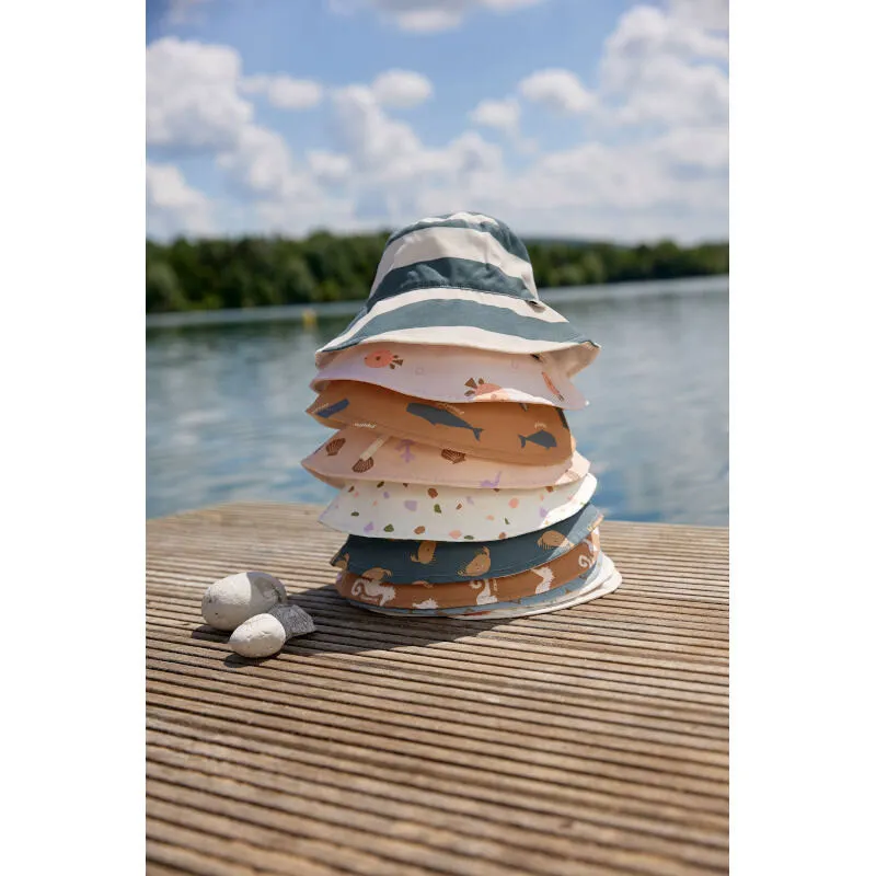 Chapeau de soleil réversible anti-UV Animaux de mer Milky - Lassig-3