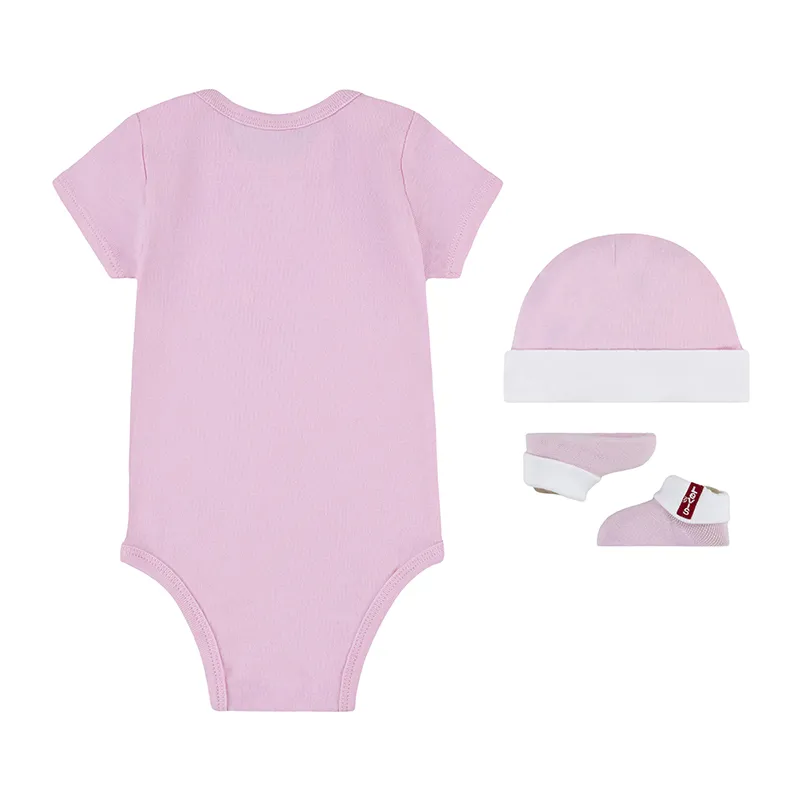 Coffret Body MC + Bonnet + Chaussons Bébé Batwing - Fairy Tale-1