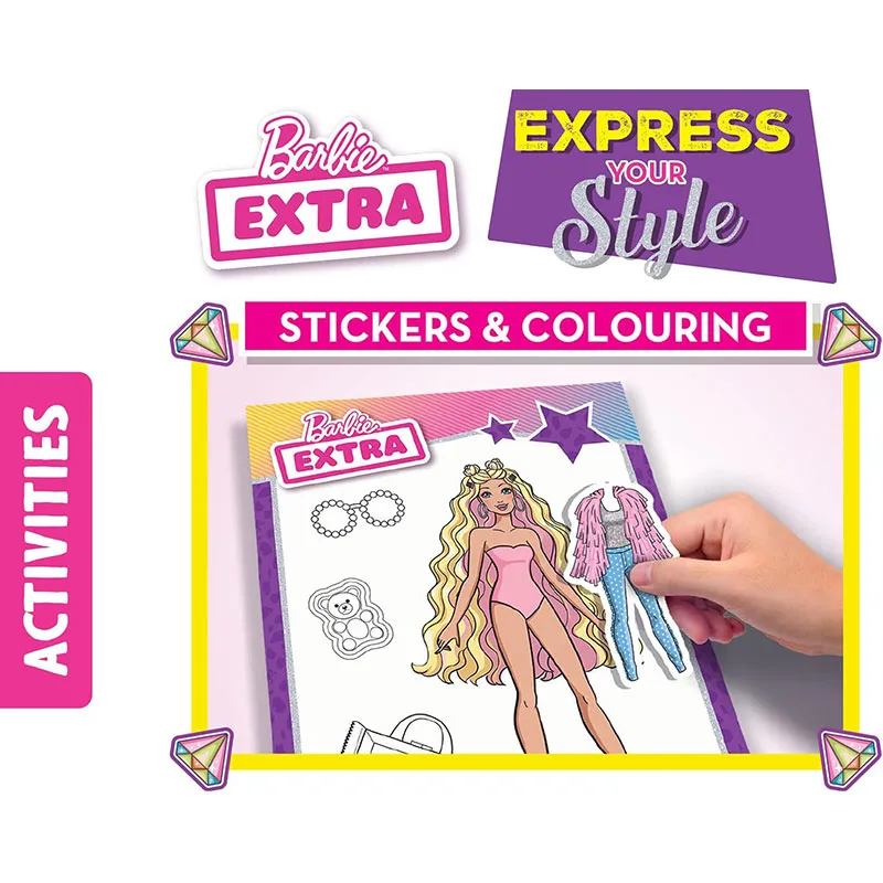 Carnet de dessin Barbie extra - 5+-2