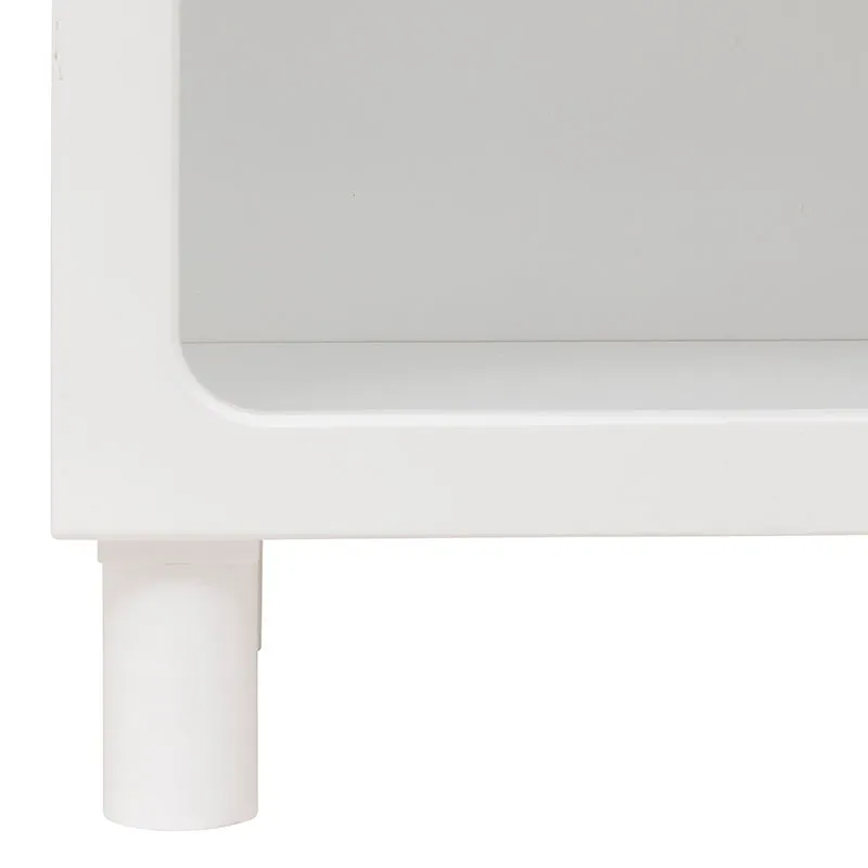 Commode 3 niches Tara Blanc Bois Marrakech - 90x32x40cm-2