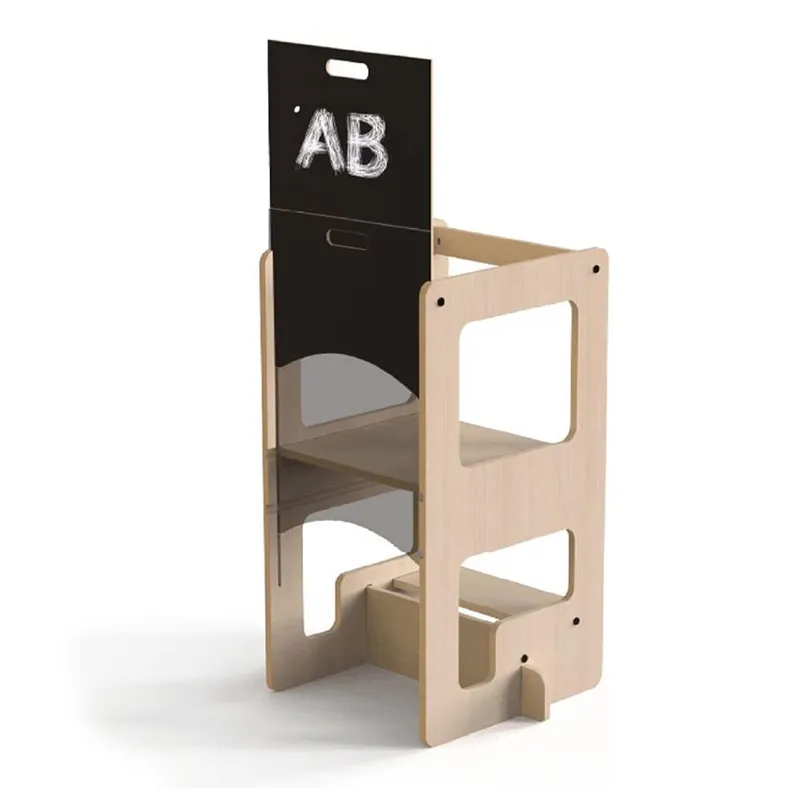 Tour d'apprentissage 2en1 Kule Flip Bois - 58x41x80cm-6