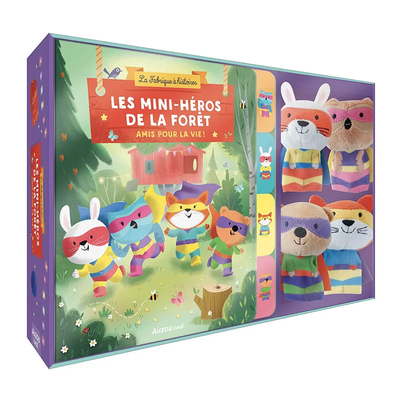 Coffret marionnettes à doigts Les mini-héros de la forêt - 12m+-0