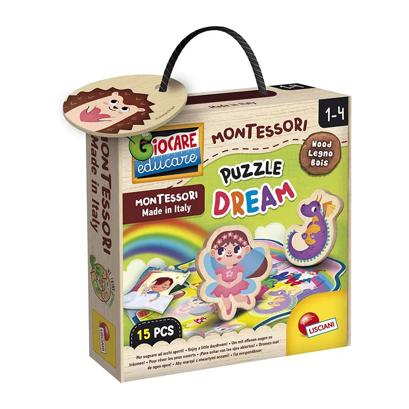 Puzzle Bois Dream 15pcs Montessori Baby - 12m+-0