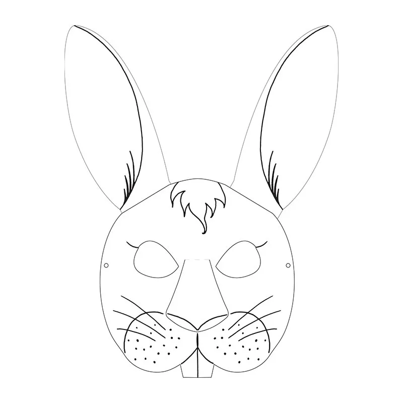 6 masques pour enfants Animaux-14