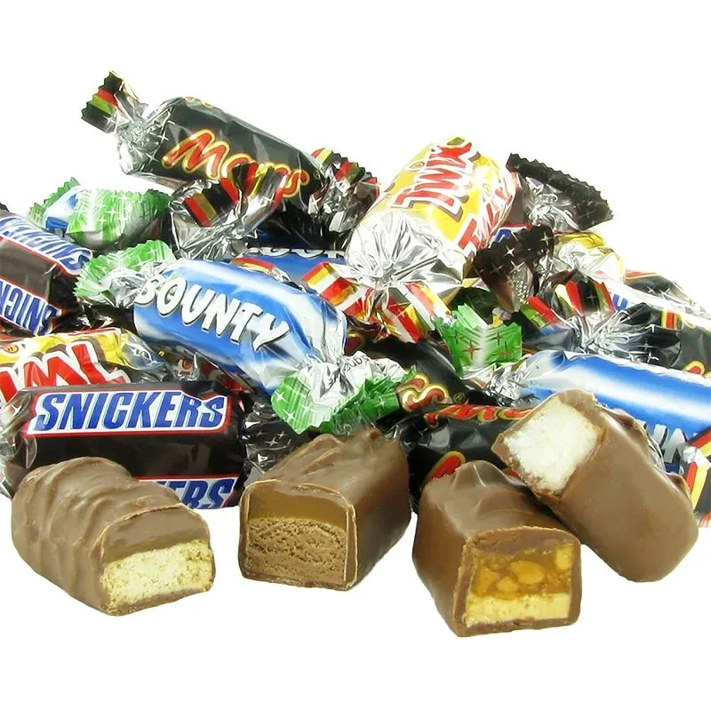 Tubo Miniatures Twix/Bounty/Snickers/Mars 296pcs - 3kg-1