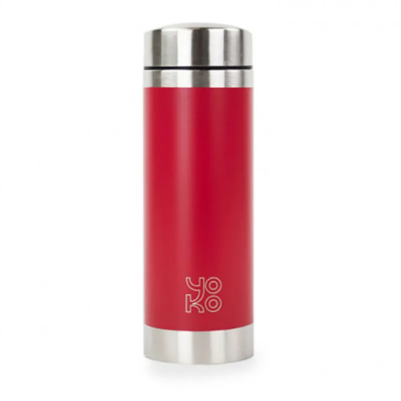 Théière isotherme LiberTea Rouge Inox - 350ml - YOKO DESIGN-0