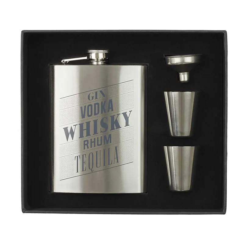 Fiole à whisky + 2 shooters - 9,5x13,5cm-2